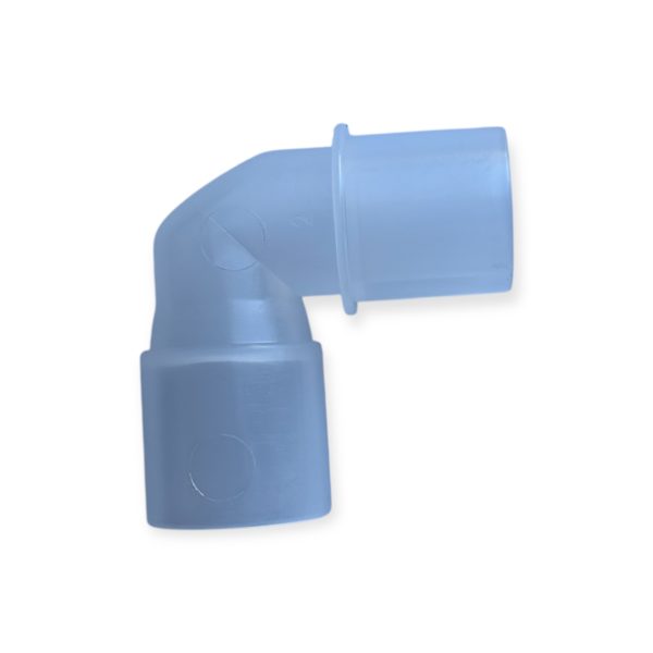 BREATHING CIRCUIT ELBOW - 22mm FEMALE - 22mm MALE/15mm FEMALE