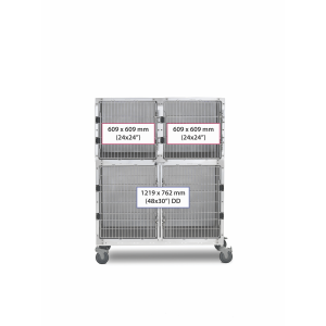 SHOR-LINE 1.22m (4') STAINLESS STEEL CAGE BANK