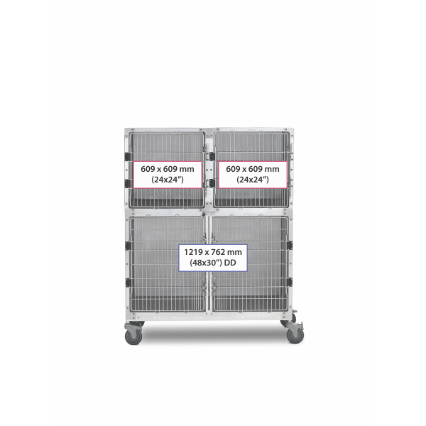 SHOR-LINE 1.22m (4') STAINLESS STEEL CAGE BANK