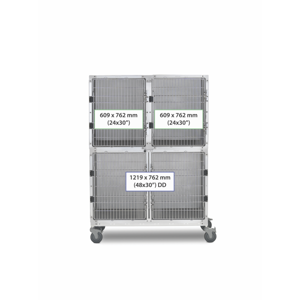 SHOR-LINE 1.22m (4') STAINLESS STEEL CAGE BANK