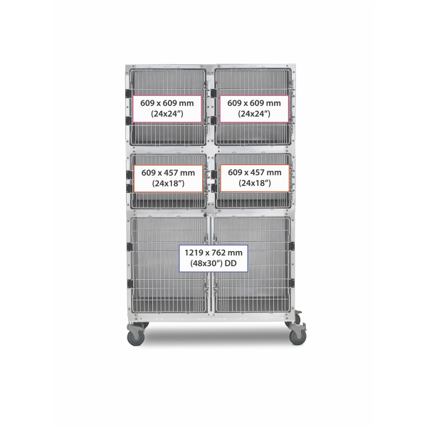 SHOR-LINE 1.22m (4') STAINLESS STEEL CAGE BANK