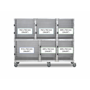 SHOR-LINE 2.13m (7') STAINLESS STEEL CAGE BANK