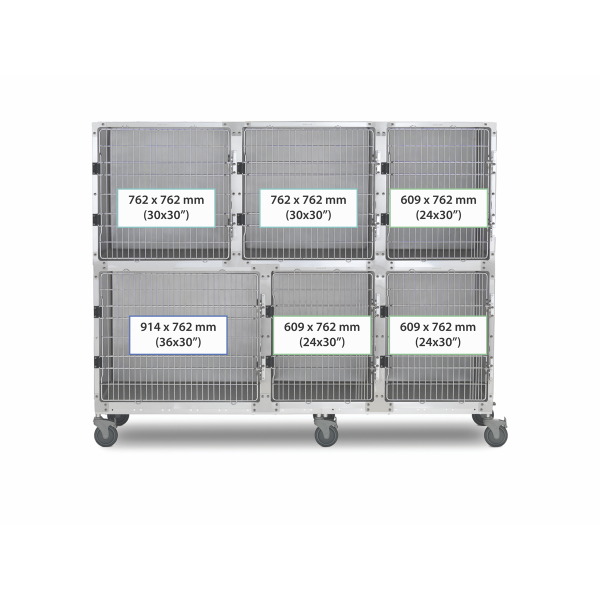 SHOR-LINE 2.13m (7') STAINLESS STEEL CAGE BANK