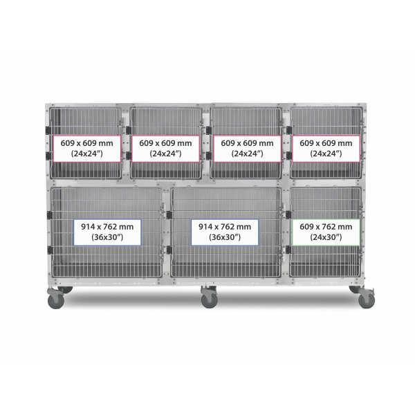 SHOR-LINE 2.44m (8') STAINLESS STEEL CAGE BANK