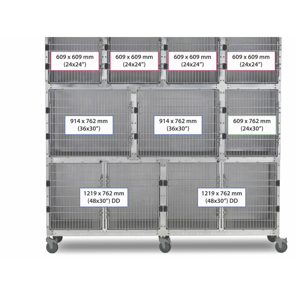 SHOR-LINE 2.44m (8') STAINLESS STEEL CAGE BANK