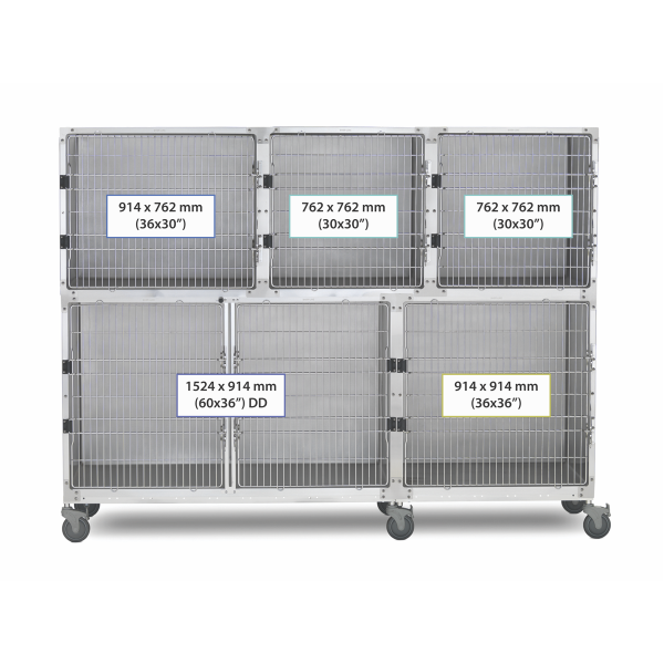 SHOR-LINE 2.44m (8') STAINLESS STEEL CAGE BANK