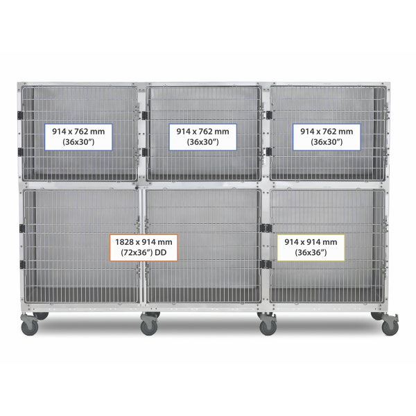 SHOR-LINE 2.74m (9') STAINLESS STEEL CAGE BANK