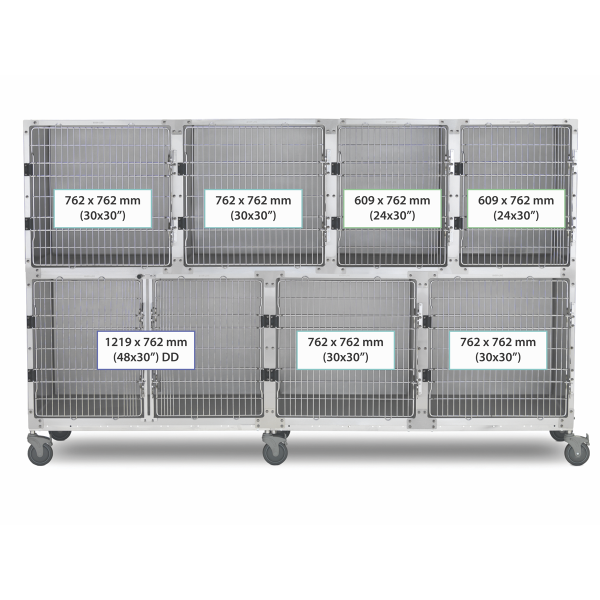 SHOR-LINE 2.74m (9') STAINLESS STEEL CAGE BANK