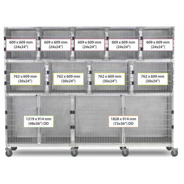 SHOR-LINE 3.04m (10') STAINLESS STEEL CAGE BANK