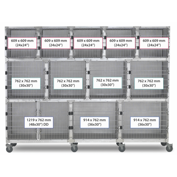 SHOR-LINE 3.04m (10') STAINLESS STEEL CAGE BANK