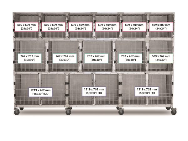 SHOR-LINE 3.65m (12') STAINLESS STEEL CAGE BANK