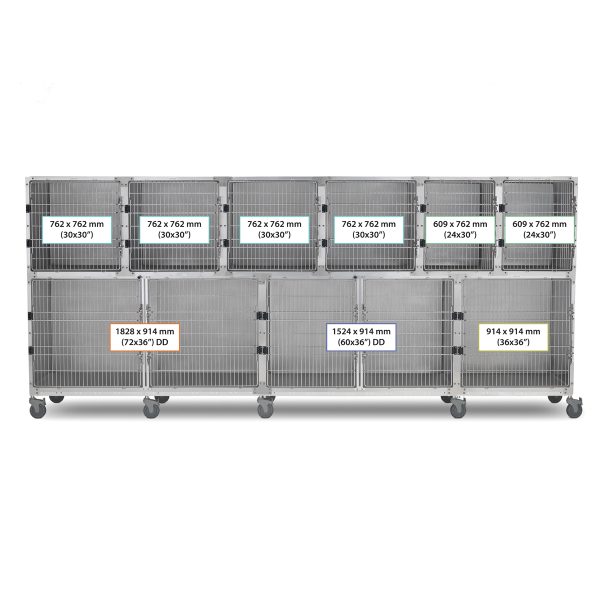 SHOR-LINE 4.26m (14') STAINLESS STEEL CAGE BANK
