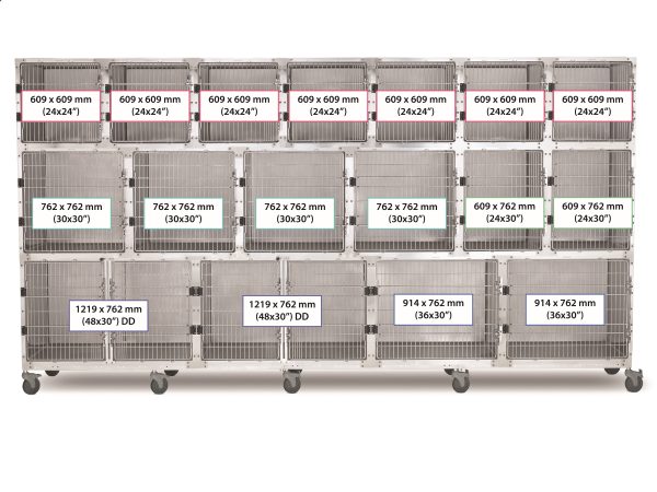 SHOR-LINE 4.26m (14') STAINLESS STEEL CAGE BANK