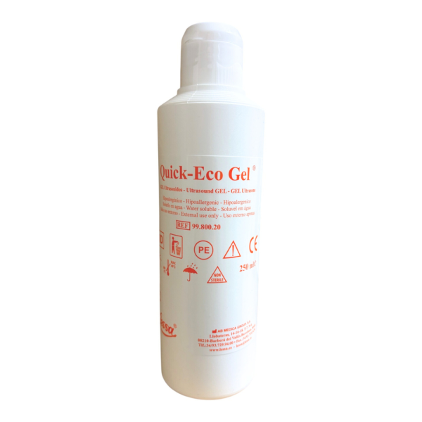QUICK ECO ULTRASOUND GEL BLUE BOTTLE 250mL