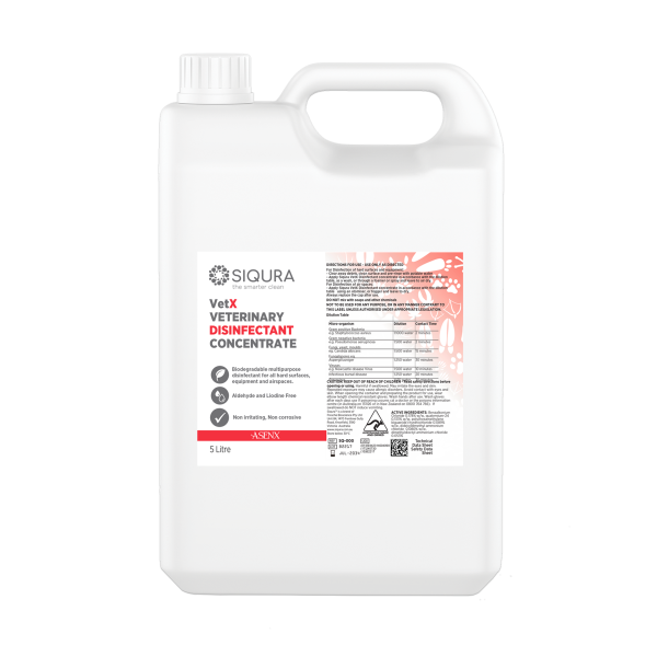 SIQURA VETX DISINFECTANT KIT - 5L