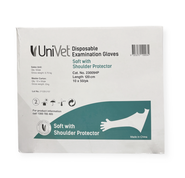UNIVET NECK STRAP SOFT EXAM GLOVE – GREEN