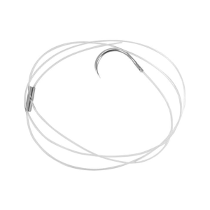 50lb NYLON SUTURE WITH SWAGED-ON X-SMALL NEEDLE 10mm CRIMP
