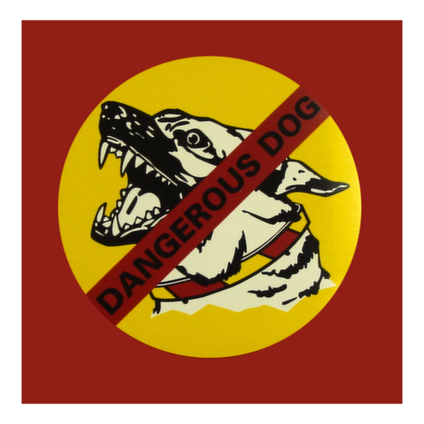 DANGEROUS DOG SIGN