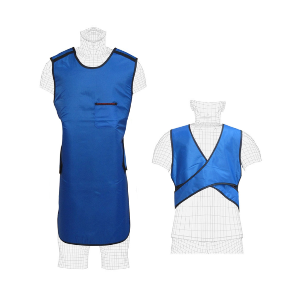 XRAY APRON 1/4 BACK .5PB VELCRO