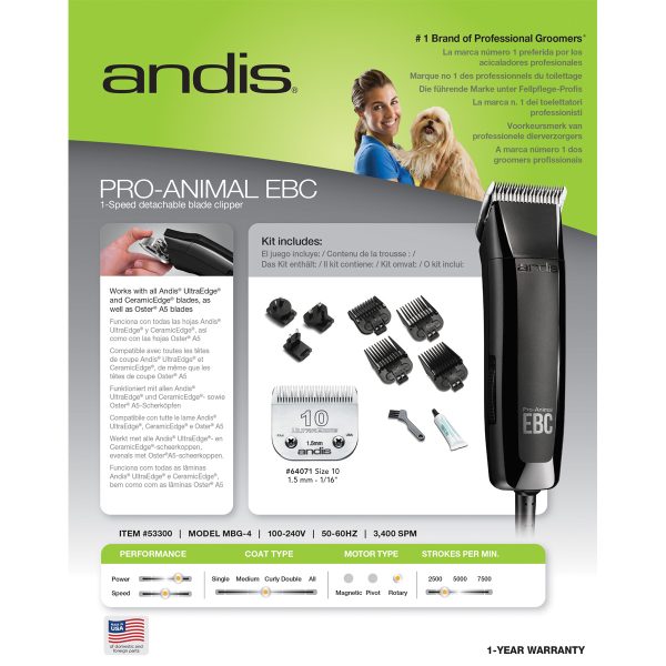 ANDIS AGCB 2-SPEED CORDED CLIPPER - Image 5