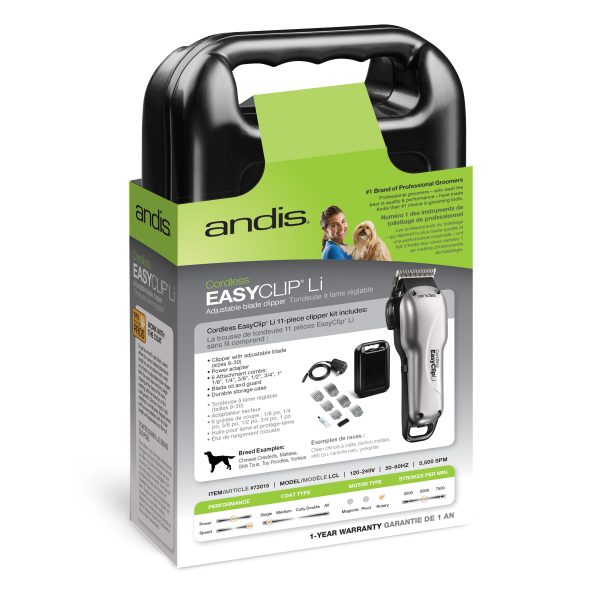 ANDIS EASYCLIP LI CORDLESS CLIPPER KIT - Image 4