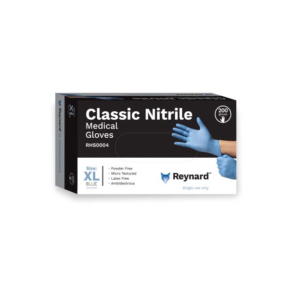 REYNARD CLASSIC NITRILE MEDICAL GLOVES - X-LARGE