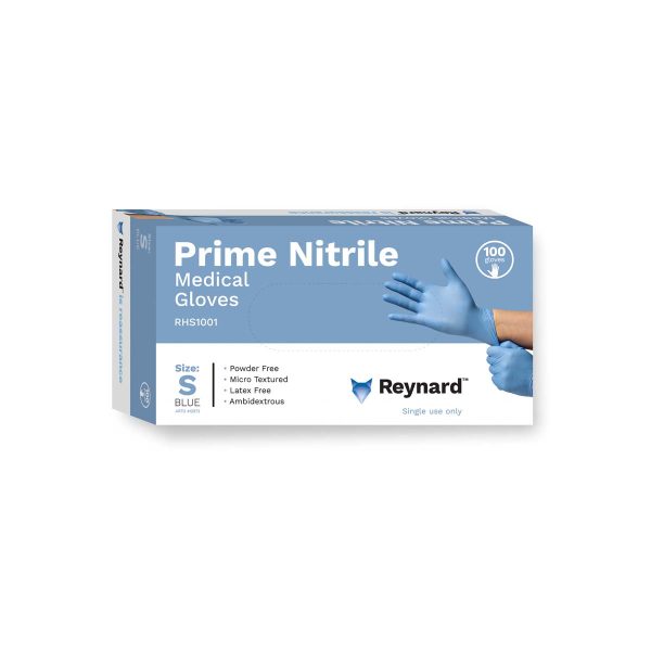 REYNARD PRIME NITRILE MEDICAL GLOVES - SMALL