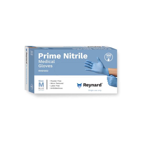 REYNARD PRIME NITRILE MEDICAL GLOVES - MEDIUM