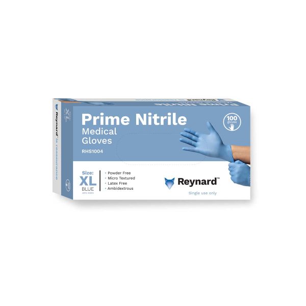 REYNARD PRIME NITRILE MEDICAL GLOVES - X-LARGE