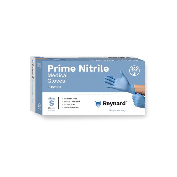 REYNARD PRIME NITRILE MEDICAL GLOVES - SMALL