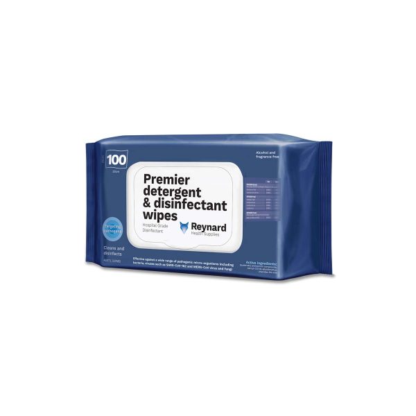 REYNARD PREMIER DETERGENT & DISINFECTANT WIPES