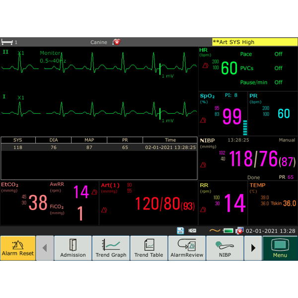 EDAN X10 VET MULTIPARAMETER MONITOR - Image 3